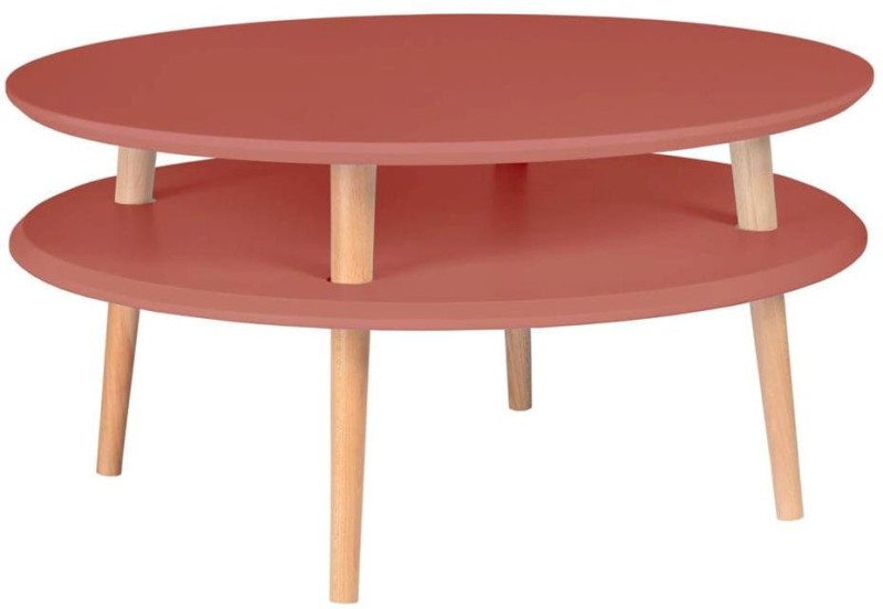Stolik Kawowy UFO śr.70cm wys.35cm Ciemny Koralowy