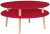 Stolik Kawowy UFO śr.70cm wys.35cm Czerwony