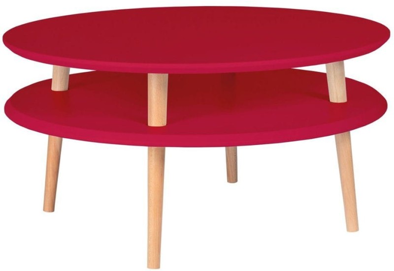 Stolik Kawowy UFO śr.70cm wys.35cm Czerwony