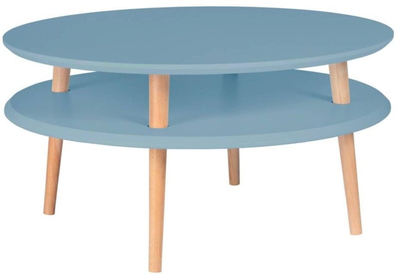 Stolik Kawowy UFO śr.70cm wys.35cm DelikatnyNiebieski