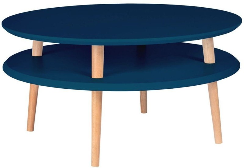 Stolik Kawowy UFO śr.70cm wys.35cm Petrol Blue