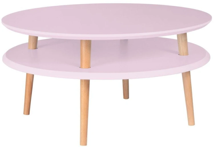 Stolik Kawowy UFO śr.70cm wys.35cm Rozowy