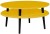 Stolik Kawowy UFO śr.70cm wys.35cm Ciemna cytryna Czarne Nogi