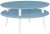 Stolik Kawowy UFO śr.70cm wys.35cm Delikatny niebieski Białe Nogi