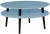 Stolik Kawowy UFO śr.70cm wys.35cm Delikatny niebieski Czarne Nogi