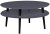 Stolik Kawowy UFO śr.70cm wys.35cm Grafitowy  Czarne Nogi