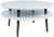 Stolik Kawowy UFO śr.70cm wys.35cm Jasnoszary Czarne Nogi