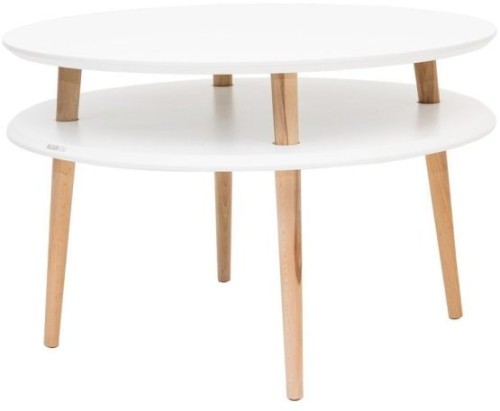 Stolik Kawowy UFO śr.70cm wys.45cm Bialy