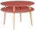 Stolik Kawowy UFO śr.70cm wys.45cm Ciemny Koralowy