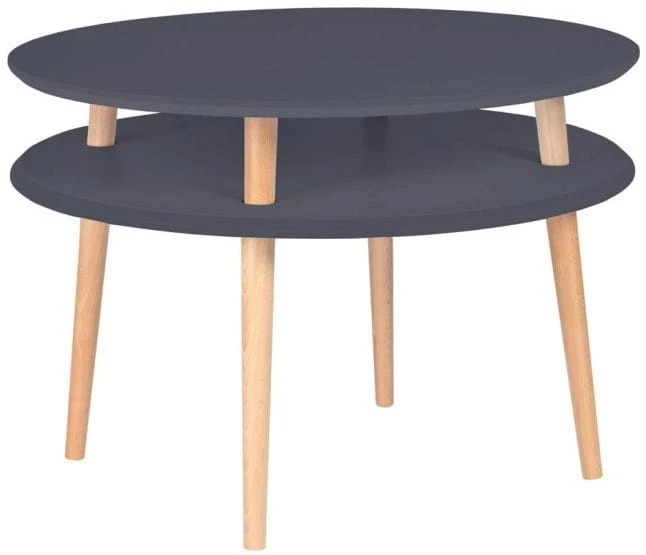 Stolik Kawowy UFO śr.70cm wys.45cm Grafitowy