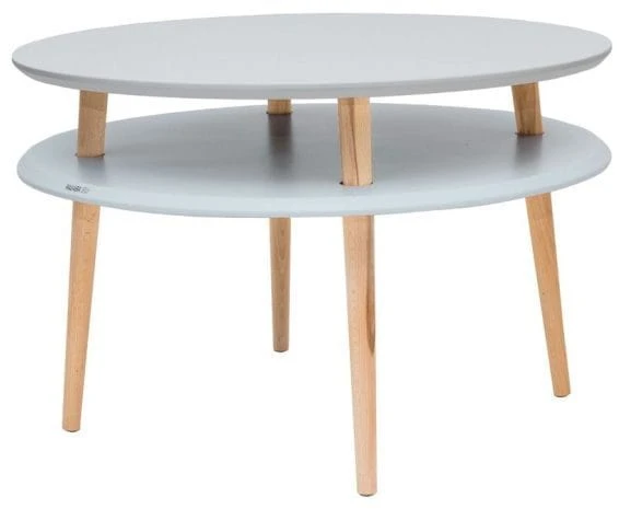 Stolik Kawowy UFO śr.70cm wys.45cm Jasnoszary