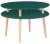 Stolik Kawowy UFO śr.70cm wys.45cm Zielony Butelkowy