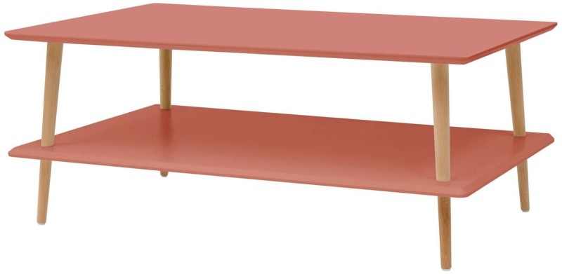 Stolik Ława Kawowa KORO LOW 110x70cm Ciemny Koralowy