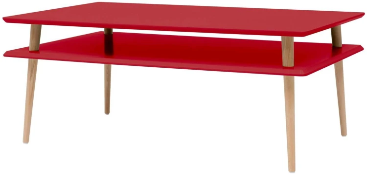 Stolik Ława Kawowa KORO HIGH 110x70cm Czerwony