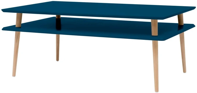 Stolik Ława Kawowa KORO HIGH 110x70cm Petrol Blue