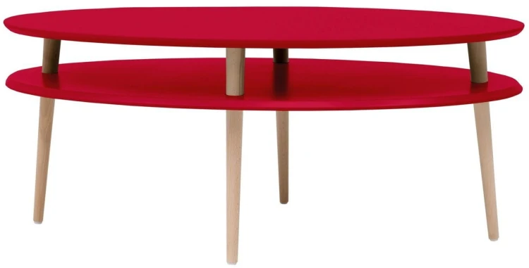 Stolik Kawowy OVO HIGH 110x70cm Czerwony