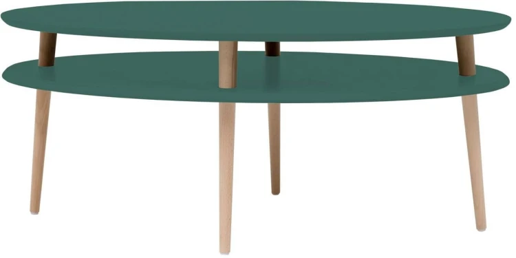 Stolik Kawowy OVO HIGH 110x70cm Zielony Butelkowy
