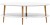 Stolik kawowy owalny OVO Low 110x70cm Bialy