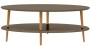 Stolik kawowy owalny OVO Low 110x70cm Bobrza Glina