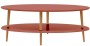 Stolik kawowy owalny OVO Low 110x70cm Ciemny Koralowy