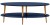 Stolik kawowy owalny OVO Low 110x70cm Granatowy