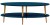 Stolik kawowy owalny OVO Low 110x70cm Petrol Blue