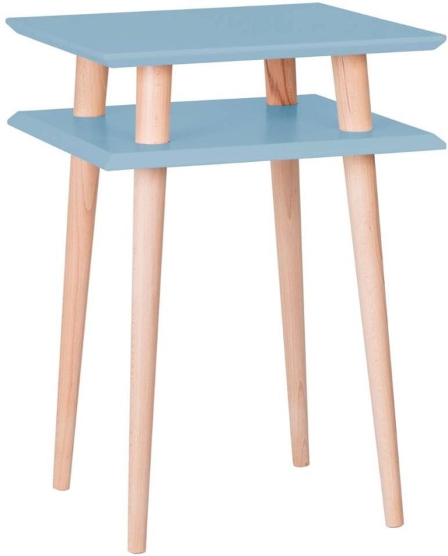 Stolik Kawowy SQUARE 43x43x61cm Delikatny Niebieski
