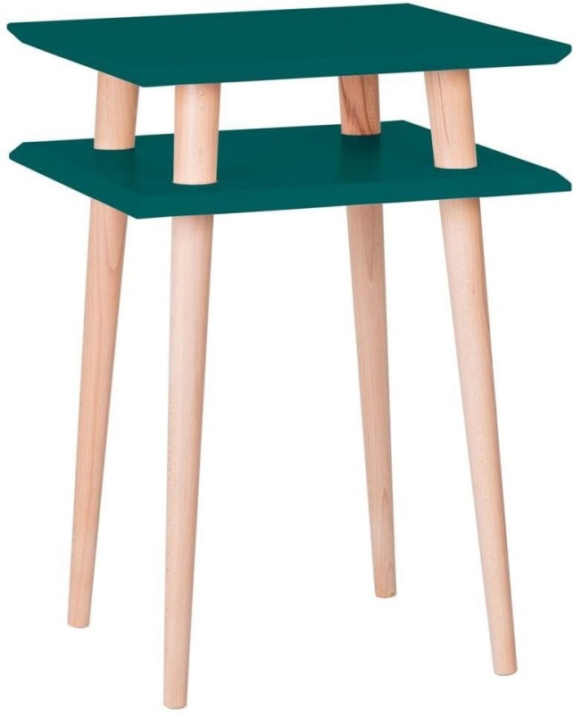 Stolik Kawowy SQUARE 43x43x61cm Zielony Butelkowy