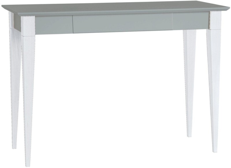 Biurko MIMO 105x40cm Ciemnoszare Białe Nogi