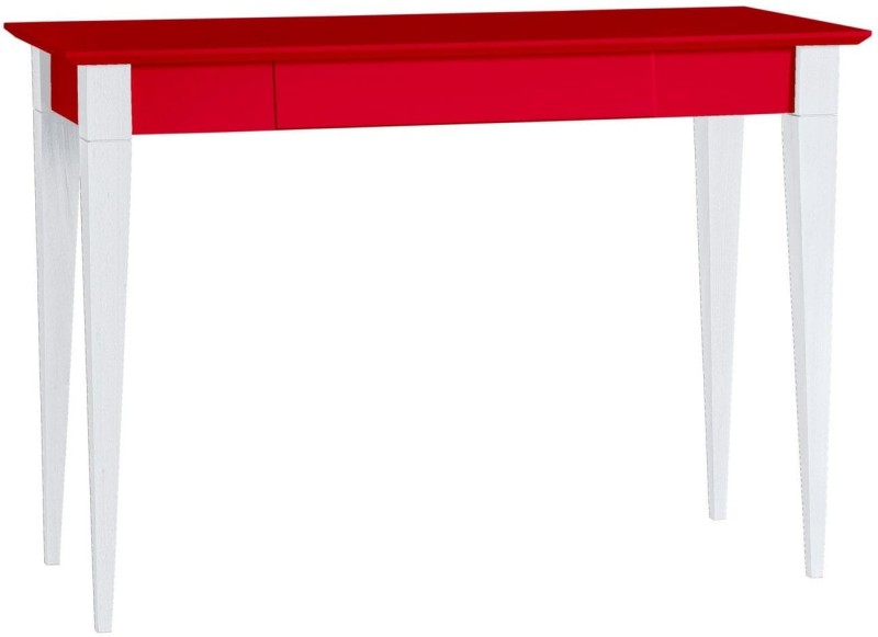 Biurko MIMO 105x40cm Czerwone Białe Nogi