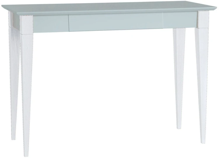 Biurko MIMO 105x40cm Jasnoszare Białe Nogi