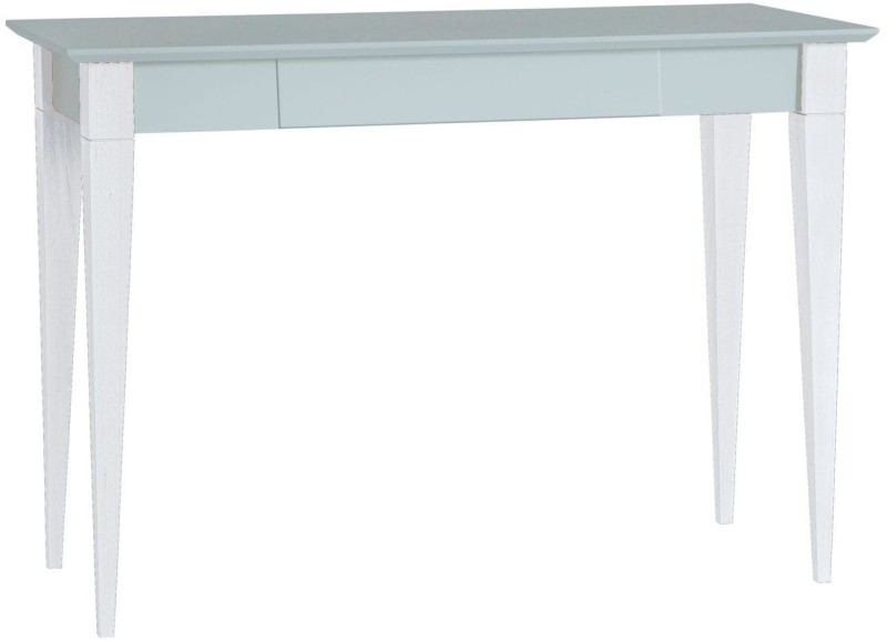 Biurko MIMO 105x40cm Jasnoszare Białe Nogi