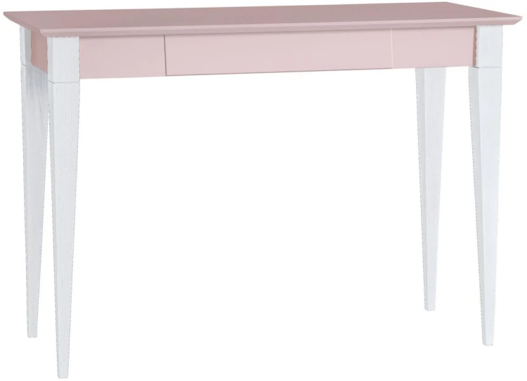Biurko MIMO 105x40cm Różowe Białe Nogi