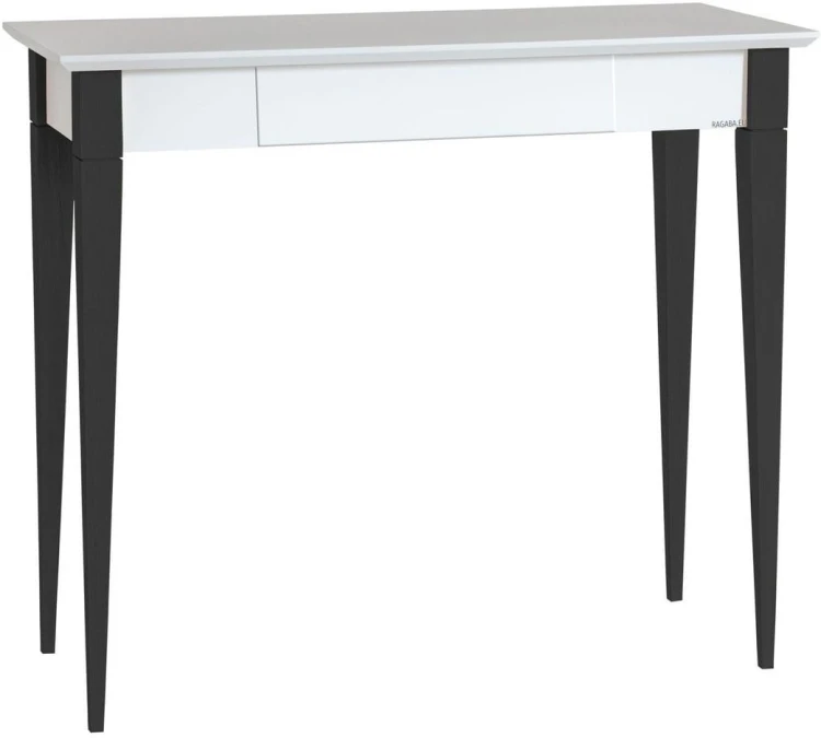 Biurko MIMO 105x40cm Białe Czarne Nogi