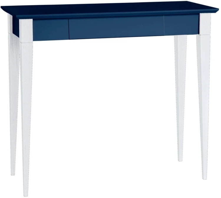 Biurko MIMO 85x40cm Granatowe Nogi Białe