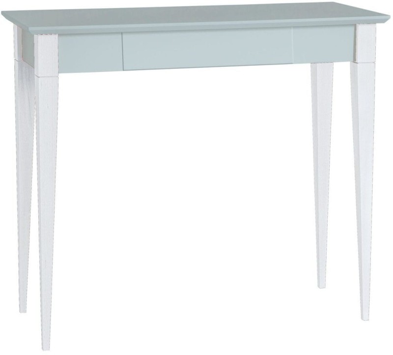 Biurko MIMO 85x40cm Jasnoszare Nogi Białe