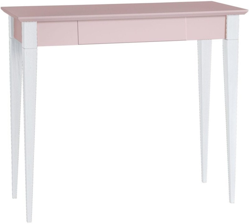 Biurko MIMO 85x40cm Różowe Nogi Białe