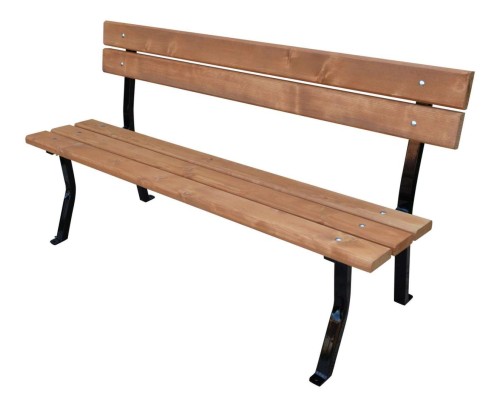 Ławka Nelia stalowa bez podłokietnika 180