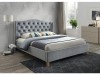 Łóżko tapicerowane Aspen Velvet 160x200 Bluvel 14 szary