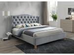 Łóżko tapicerowane Aspen Velvet 160x200 Bluvel 14 szary