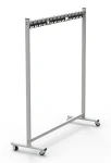 Wieszak szatniowy 30 haczyków podwójnych WSM-30 | 150 cm