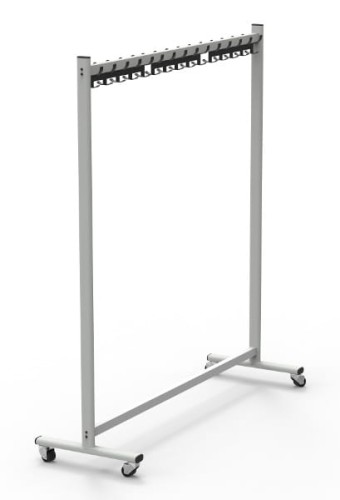 Wieszak szatniowy 30 haczyków podwójnych WSM-30 | 150 cm