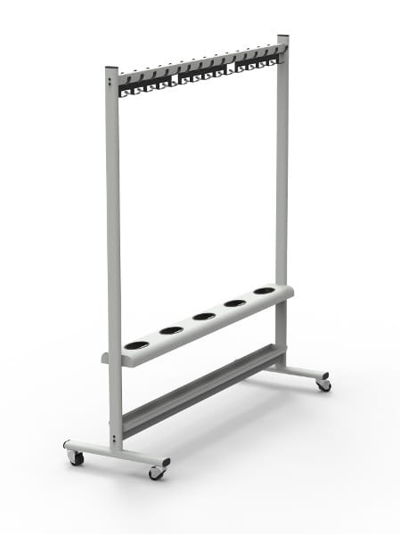 Wieszak szatniowy 30 haczyków podwójnych WSM-30 + P z parasolnikiem