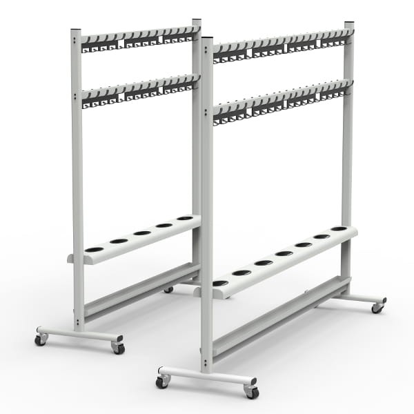 Wieszak szatniowy 40 haczyków podwójnych WSM-40 | 200 cm