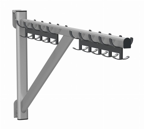 Wieszak szatniowy przyścienny obrotowy krótki WSO-20