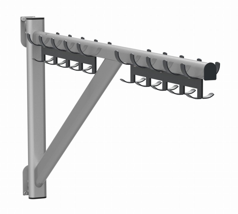 Wieszak szatniowy przyścienny obrotowy krótki WSO-20