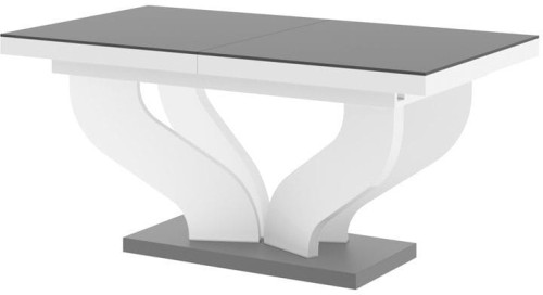 Stół rozkładany VIVA 160-256 Szaro-biały mat
