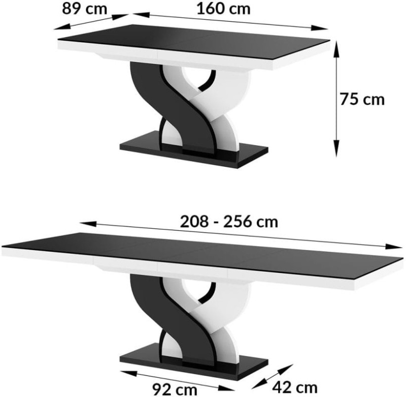 Stół rozkładany BELLA 160-256