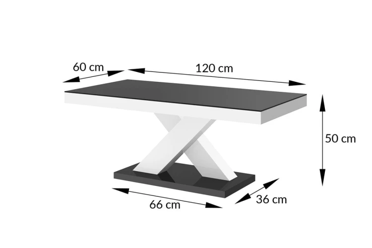 Ława XENON MINI 120 cm wymiary