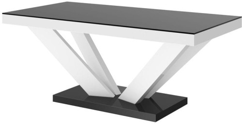 Ława VIVA 2 MINI 120 cm Czarno-biały mat